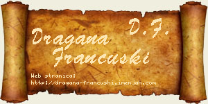 Dragana Francuski vizit kartica